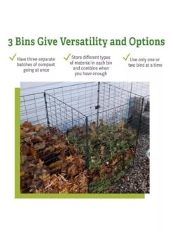 3-Bin Wire Composter -Plant Supports Shop 40 280 versatility GSC