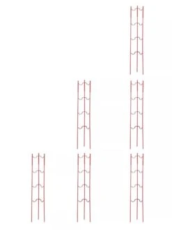 Stacking Tomato Ladders, Set Of 6 11 Stacking Tomato Ladders, Set Of 6 -Plant Supports Shop 40309 Red stacking tomato ladders set of 6 red tif