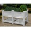 Cambridge Elevated Planter With Extension -Plant Supports Shop 8588171 01v cambridge white vinyl elevated planter with extension