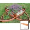 Classic Sienna Versailles Sunburst Raised Garden Bed With 2" Boards -Plant Supports Shop 8588252 01v
