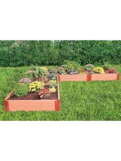 Classic Sienna Raised Garden Bed "L" Shaped With 2" Boards -Plant Supports Shop 8588255 05v