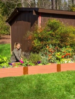 Classic Sienna Composite Raised Bed, 11" High With 2" Board 13 Classic Sienna Composite Raised Bed, 11" High With 2" Board -Plant Supports Shop 8588267 03V tif