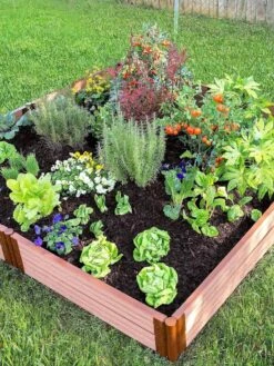 Classic Sienna Composite Raised Bed, 11" High With 2" Board 14 Classic Sienna Composite Raised Bed, 11" High With 2" Board -Plant Supports Shop 8588280 05V tif