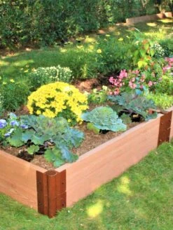 Classic Sienna Composite Raised Bed, 11" High With 2" Board 11 Classic Sienna Composite Raised Bed, 11" High With 2" Board -Plant Supports Shop 8588283 01V tif