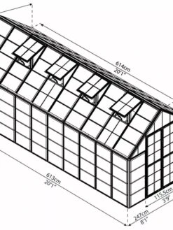 Canopia® By Palram Harmony™ Snap & Grow Greenhouse, 8' -Plant Supports Shop 8591043 12V jpg