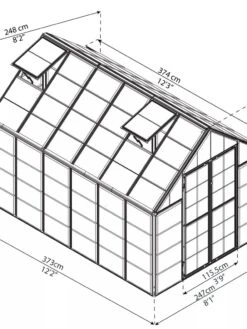 Canopia® By Palram Harmony™ Snap & Grow Greenhouse, 8' -Plant Supports Shop 8591044 05V jpg