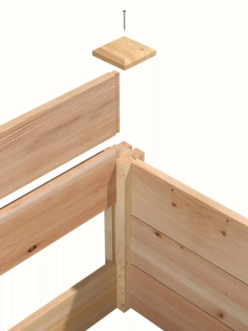 Cedar Raised Garden Bed, 4' X 4' X 6" 5 Cedar Raised Garden Bed, 4' X 4' X 6" - Image 3