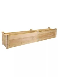Premium Cedar Raised Garden Bed, 16" X 96" -Plant Supports Shop 8593824 01V greenes premium cedar raised garden bed