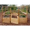 Garden In A Box With Deer Fence, 8' X 12' -Plant Supports Shop 8594021 01V raised cedar garden bed with deer fence 8 x 12 3 4