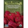 California Wonder Sweet Pepper Organic Seeds -Plant Supports Shop 8594084 9244 tif