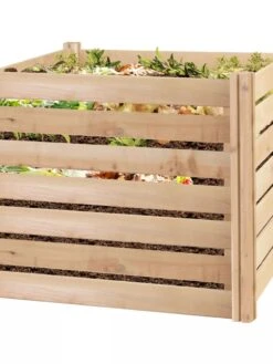Cedar Wood Composter, 23 Cubic Feet -Plant Supports Shop 8594623 02V tif