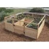 Garden In A Box Cedar Raised Bed, 8' X 8' -Plant Supports Shop 8595775 03V raised cedar garden bed 8 x 8