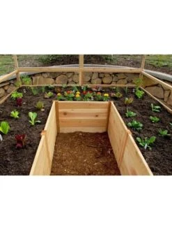 Garden In A Box Cedar Raised Bed, 8' X 8' -Plant Supports Shop 8595775 04V