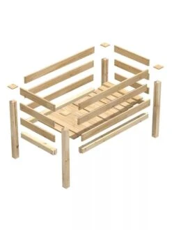 Elevated Cedar Garden Bed, 2' X 4' X 31" 12 Elevated Cedar Garden Bed, 2' X 4' X 31" -Plant Supports Shop 8596147 09V 3 4