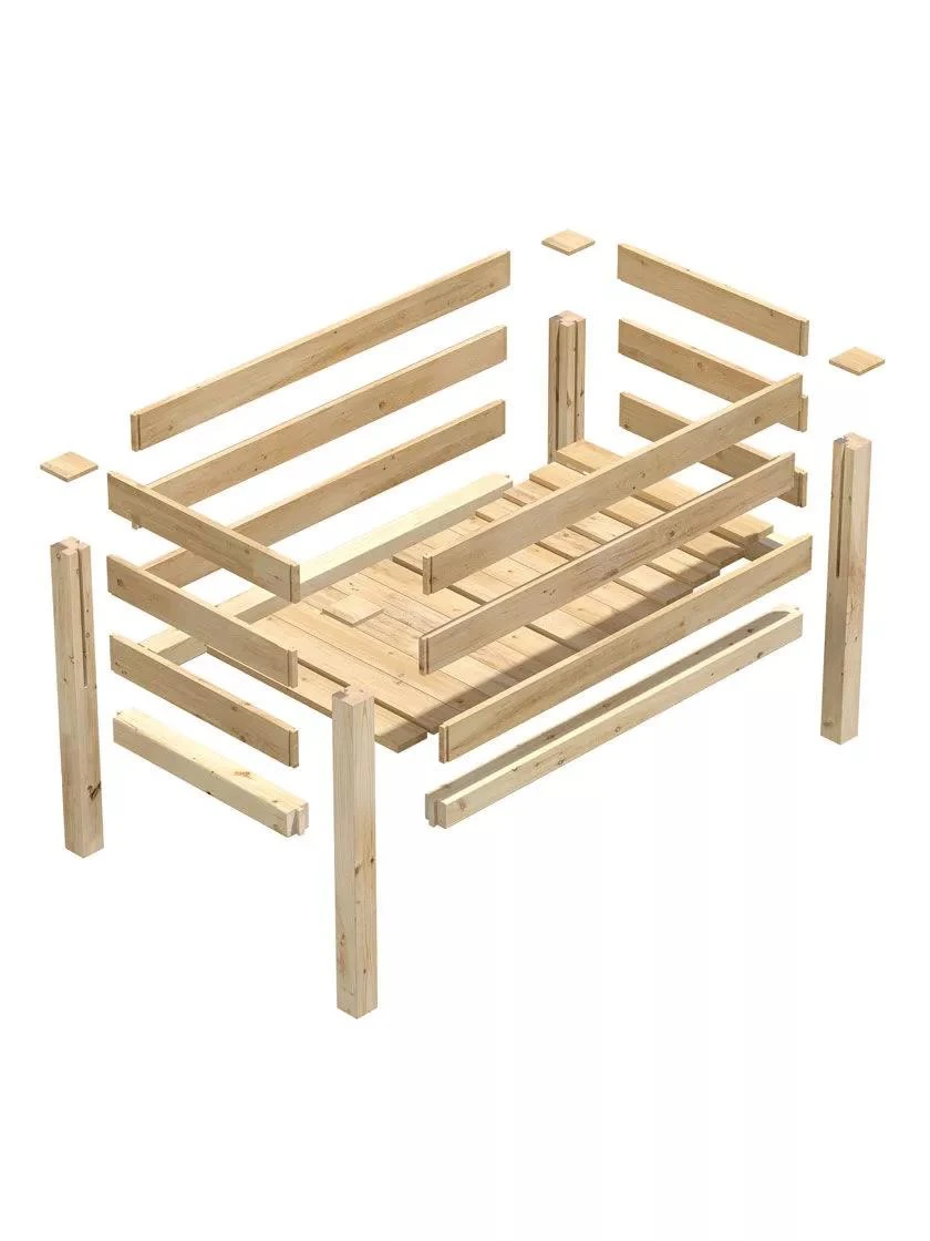 Elevated Cedar Garden Bed, 2' X 4' X 31" 7 Elevated Cedar Garden Bed, 2' X 4' X 31" - Image 5