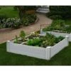 Raised Garden Bed With Grow Grid, 4' X 4' 1 Raised Garden Bed With Grow Grid, 4' X 4' -Plant Supports Shop 8599291 01V vita raised garden bed with grow grid 4 ft by 4 ft white