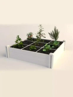 Raised Garden Bed With Grow Grid, 4' X 4' -Plant Supports Shop 8599291 02V
