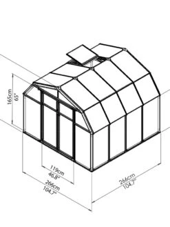 Canopia® By Palram Hobby Gardener Greenhouse, 8' -Plant Supports Shop 8599331 11V tif