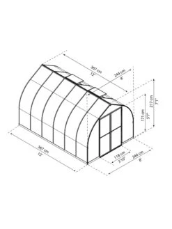 Canopia® By Palram Bella™ Greenhouse, 8' -Plant Supports Shop 8599338 04v
