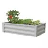 Powder-Coated Metal Raised Garden Bed, 24" X 48" -Plant Supports Shop 8599393 05V powder coated metal raised garden bed 24x51 white