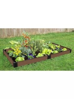 5-1/2" Composite Raised Garden Beds With 1" Boards -Plant Supports Shop 8599447 01V