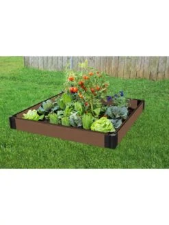 5-1/2" Composite Raised Garden Beds With 1" Boards -Plant Supports Shop 8599449 01V