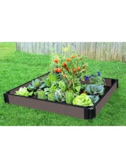 5-1/2" Composite Raised Garden Beds With 1" Boards -Plant Supports Shop 8599455 01V