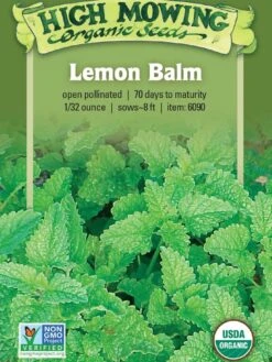 Lemon Balm Organic Seeds -Plant Supports Shop 8599880 02V tif