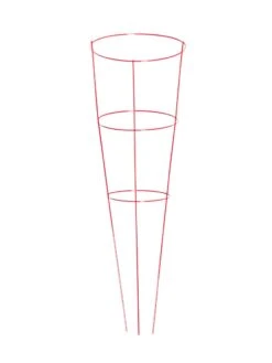 Heavy-Duty Plant Supports 42", Set Of 5 -Plant Supports Shop 8600029 02v heavy duty colorful plant supports 42 inch red