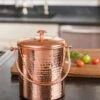 Hammered Copper Compost Pail -Plant Supports Shop 8600224 18922 tif