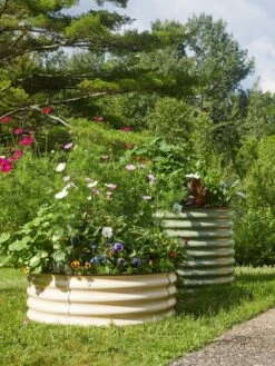 Birdies™ Round Metal Raised Bed, Tall -Plant Supports Shop 8609150 6524 tif 1