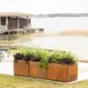 Corten Steel Modular Raised Bed, 2'x6' 1 Corten Steel Modular Raised Bed, 2'x6' -Plant Supports Shop 8610703 0023 tif