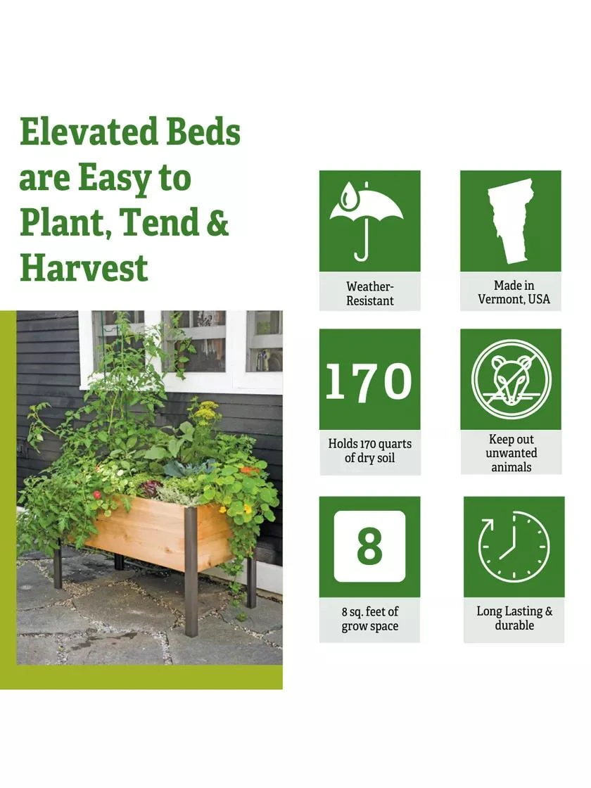Elevated Planter Box, 2' X 4' 4 Elevated Planter Box, 2' X 4' - Image 2