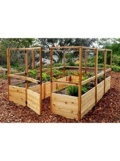 Garden In A Box With Deer Fence, 8' X 16' -Plant Supports Shop 8611036 02V