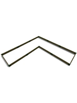 L-Shaped Composite Raised Bed, 12'x12' With 1" Boards -Plant Supports Shop 8611162 02v l shaped raised garden beds 12 x 12 with 1 inch boards uptown brown