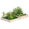 2-Tier Pine Raised Garden Bed, 4'x8' -Plant Supports Shop 8612253 02v 2 tier pine raised garden bed 4x8 feet
