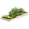 3-Tier Pine Raised Garden Bed, 4'x12' -Plant Supports Shop 8612254 02v 3 tier pine raised garden bed 4x12 feet