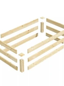 Pine Raised Garden Bed, 2'x4'x10.5" High 9 Pine Raised Garden Bed, 2'x4'x10.5" High -Plant Supports Shop 8612256 01V jpg