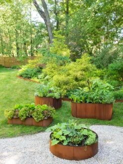 Birdies™ Corten Steel Round Raised Beds -Plant Supports Shop 8612422 0261 tif