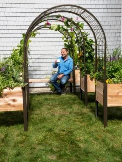 2’ X 4’ Arch Trellis For Planter Boxes -Plant Supports Shop 8612976 0549
