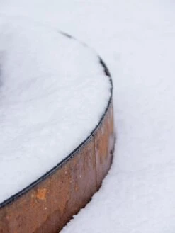 Birdies™ Corten Steel Round Raised Bed, Large, Low -Plant Supports Shop 8613245 0073