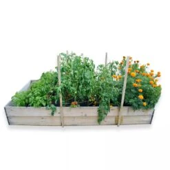 SeedSheets Organic Vegetable Garden, Easy Breezy Caprese, 4' X 8' -Plant Supports Shop 8613295 01V