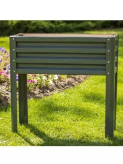 Metal Double Height Raised Garden Bed 9 Metal Double Height Raised Garden Bed -Plant Supports Shop 8613688 06V 3 4
