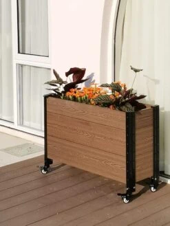 Mobile Deep Trough Planter -Plant Supports Shop 8614263 04V
