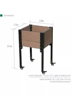 Mobile Elevated Corner Planter 11 Mobile Elevated Corner Planter -Plant Supports Shop 8614267 03V 3 4
