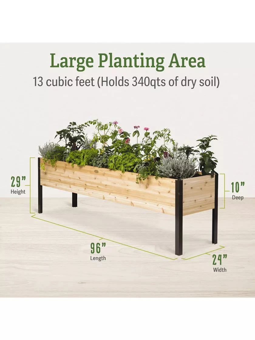 Elevated Planter Box, 2' X 8' 4 Elevated Planter Box, 2' X 8' - Image 2
