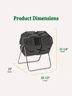 Dual-Batch Compost Tumbler -Plant Supports Shop Dual Compost Bin 2