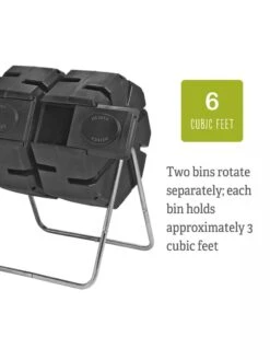 Dual-Batch Compost Tumbler -Plant Supports Shop Dual Compost Bin 5