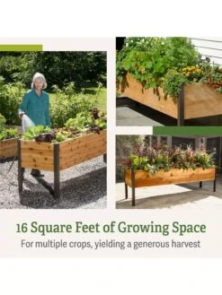 Self-Watering Elevated Planter Box, 2' X 8' 19 Self-Watering Elevated Planter Box, 2' X 8' -Plant Supports Shop b00eow8fhu raisedbed feature 2